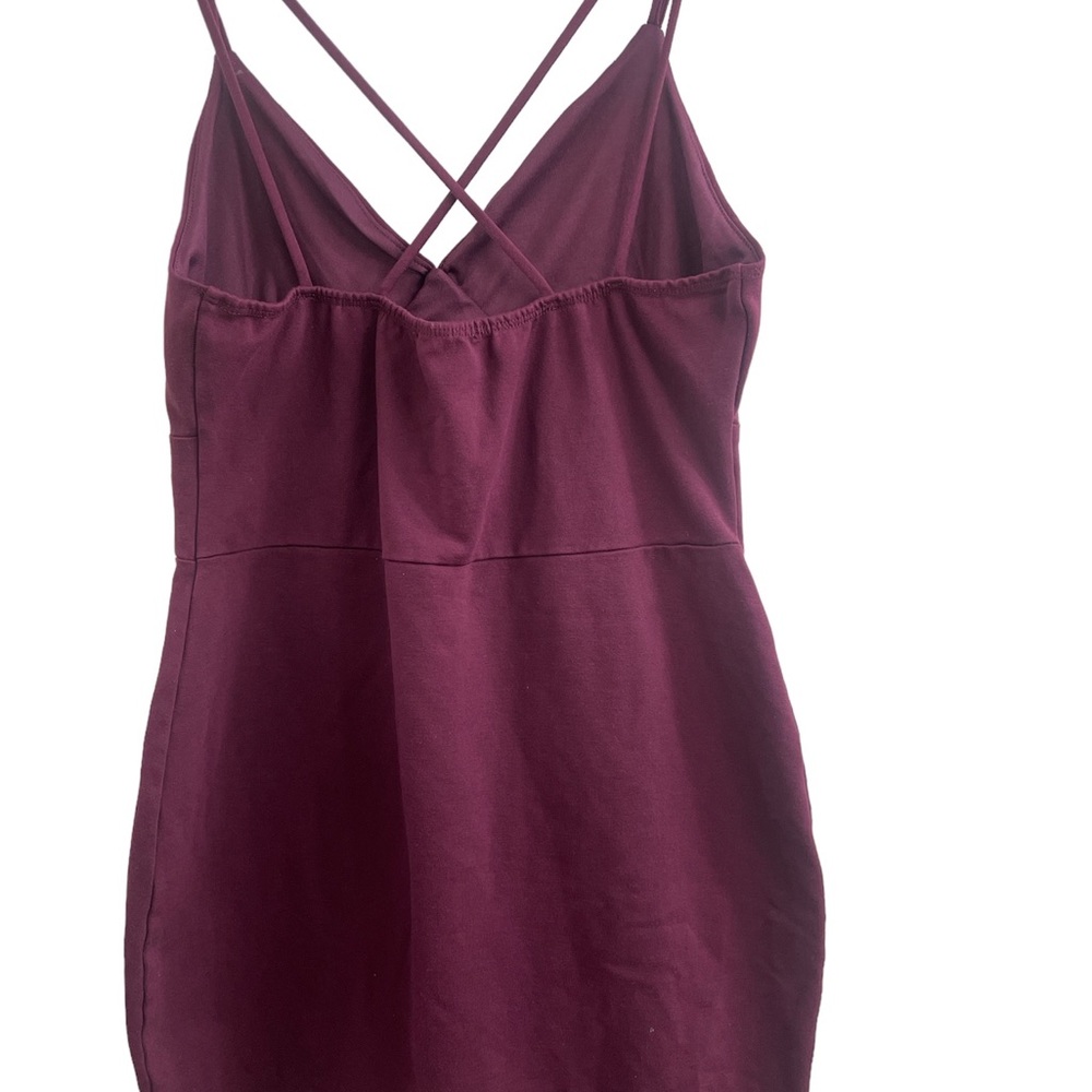 Charlotte Russe Plum Bodycon Mini Dress Sz(L) - Picture 2 of 4